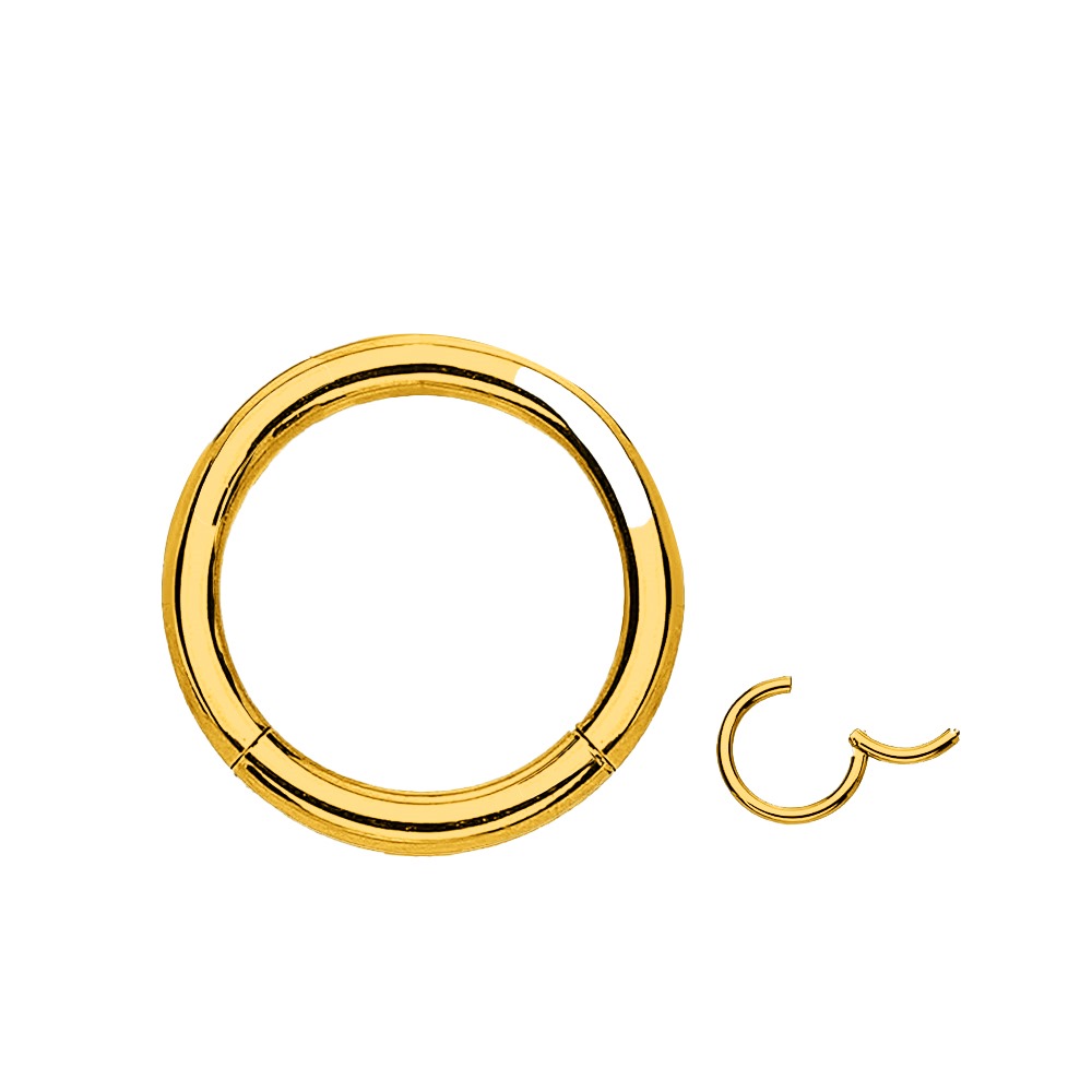 18K Real Gold Segment Clicker 1.2x8mm inside 8mm- SGM04